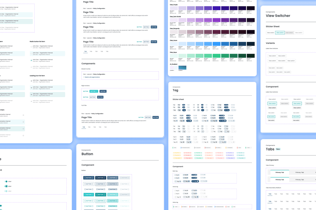 Design system component boards